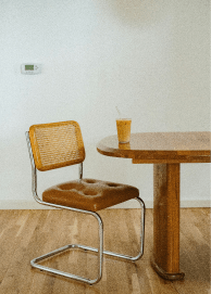 A shot in a kitchen with table and temperature sensor